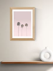 East End Prints Oak Palms On Pink Wall Art Print by 1x Gallery - Image 1 of 2