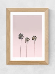 East End Prints Oak Palms On Pink Wall Art Print by 1x Gallery - Image 2 of 2