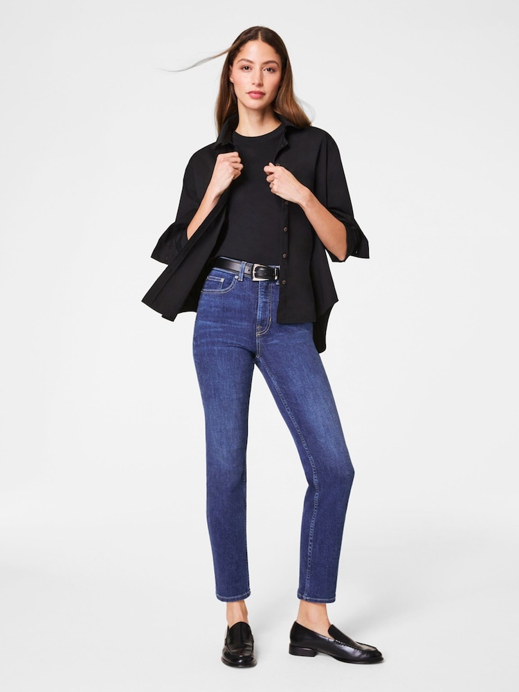 Spanx Blue SPANXsculpt™ ReDefine Slim Straight Jeans - Image 1 of 6