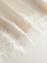 Cream Side Split Lace Trim Cami Top - Image 3 of 3