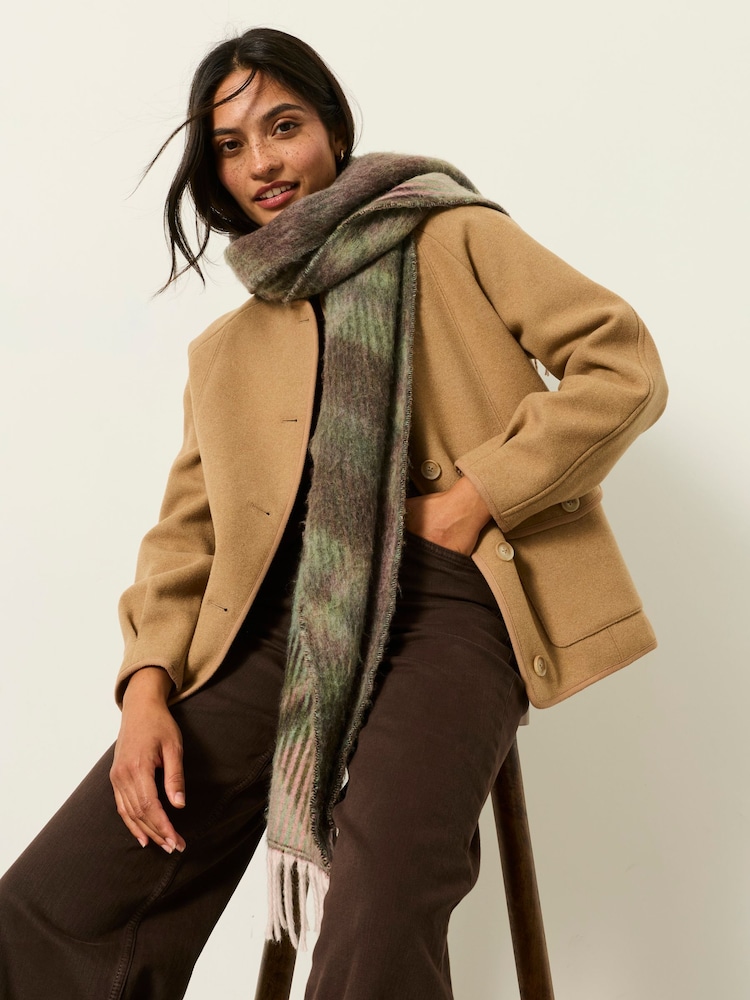 FatFace Orla Tan Brown Wool Jacket - Image 1 of 5 FatFace Orla Tan Brown Wool Jacket - Image 1 of 5