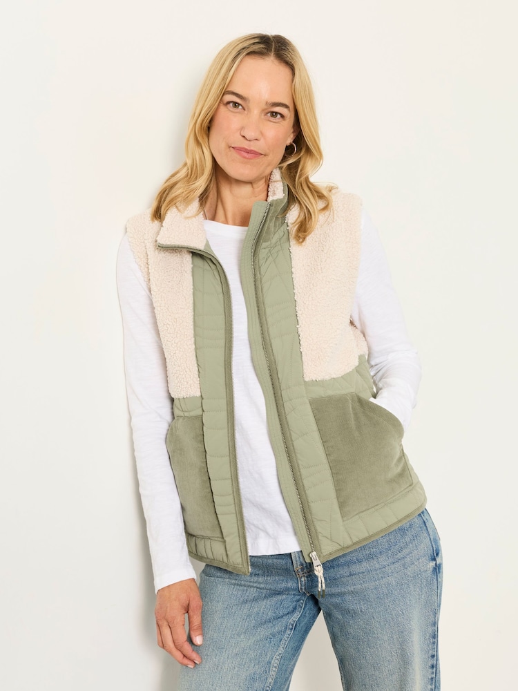 FatFace Bexley Green Padded Gilet - Image 1 of 6 FatFace Bexley Green Padded Gilet - Image 1 of 6