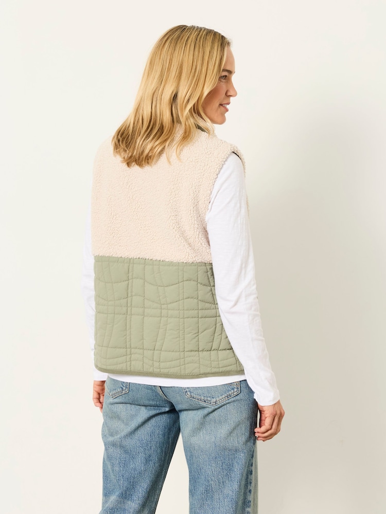 FatFace Bexley Green Padded Gilet - Image 2 of 6 FatFace Bexley Green Padded Gilet - Image 2 of 6