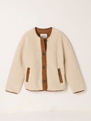 Crème - Veste en polaire FatFace Borg - Image 7 de 7