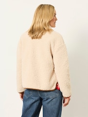 Crema - Chaqueta de forro polar FatFace Borreguito - Imagen 2 de 6