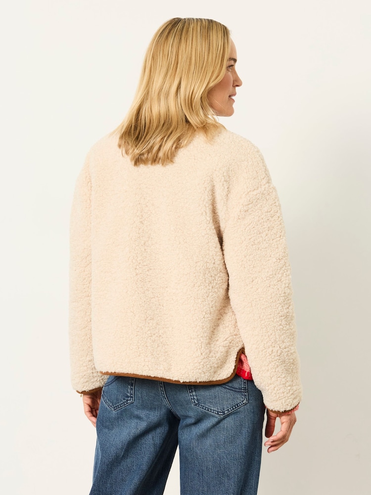 Crema - Chaqueta de forro polar FatFace Borreguito - Imagen 2 de 6 Crema - Chaqueta de forro polar FatFace Borreguito - Imagen 2 de 6