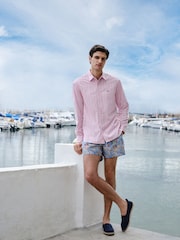 Pink Stripe Poplin Long Sleeve Shirt - Image 2 of 9