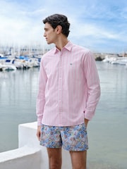 Pink Stripe Poplin Long Sleeve Shirt - Image 3 of 9