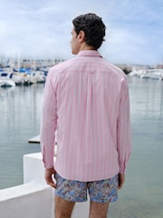 Pink Stripe Poplin Long Sleeve Shirt - Image 4 of 9