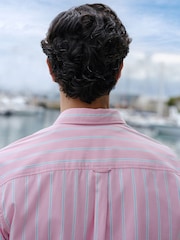 Pink Stripe Poplin Long Sleeve Shirt - Image 5 of 9