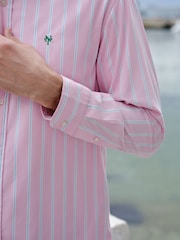 Pink Stripe Poplin Long Sleeve Shirt - Image 6 of 9