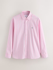 Pink Stripe Poplin Long Sleeve Shirt - Image 7 of 9