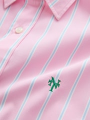 Pink Stripe Poplin Long Sleeve Shirt - Image 8 of 9