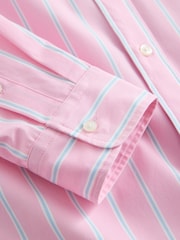 Pink Stripe Poplin Long Sleeve Shirt - Image 9 of 9