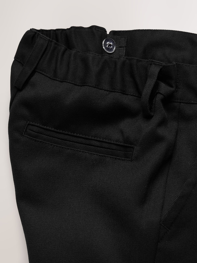 שחור - מכנסיים בגזרה רגילה לבית הספר (גיל 3 עד 17) - תמונה 8 מתוך 8