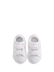 Nike White/Pink Infant Tennis Essential Trainers - Image 7 of 7
