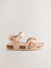 Neutral Wide Fit (G) Touch Fastening Corkbed Sandals - Image 2 of 5