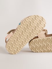 Neutral Wide Fit (G) Touch Fastening Corkbed Sandals - Image 4 of 5