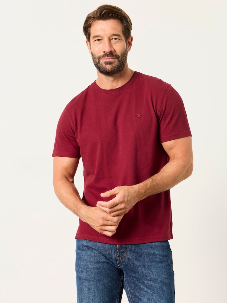 FatFace Red Lulworth T-Shirt - Image 1 of 6
