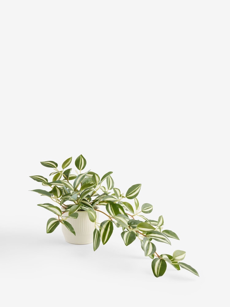 Green Artificial Trailing Plant in Ceramic Pot - Image 2 of 3