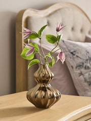 Plated Ceramic Bud Vase - 画像 1 / 5