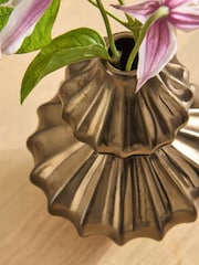 Plated Ceramic Bud Vase - 画像 4 / 5