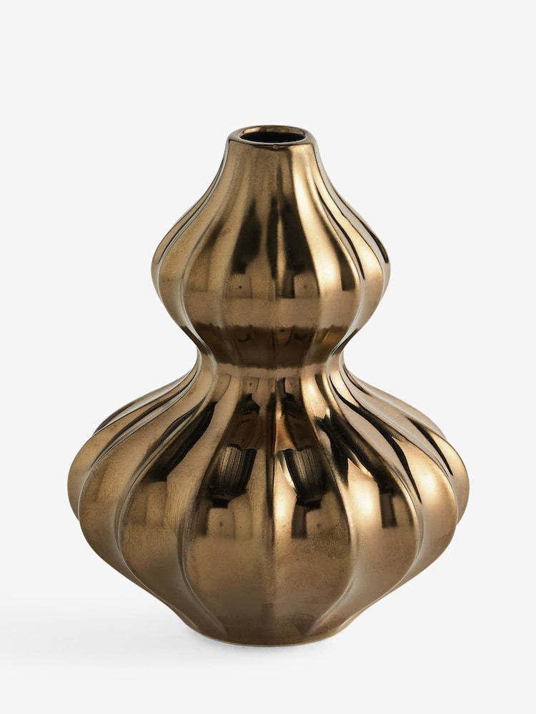 Plated Ceramic Bud Vase - 画像 5 / 5