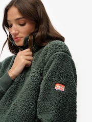 Superdry Green Super Soft Half Zip Jumper - Image 3 of 6