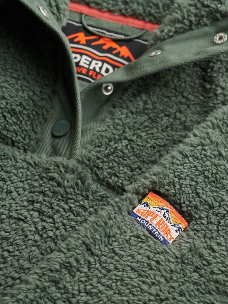 Superdry Green Super Soft Half Zip Jumper - Image 6 of 6