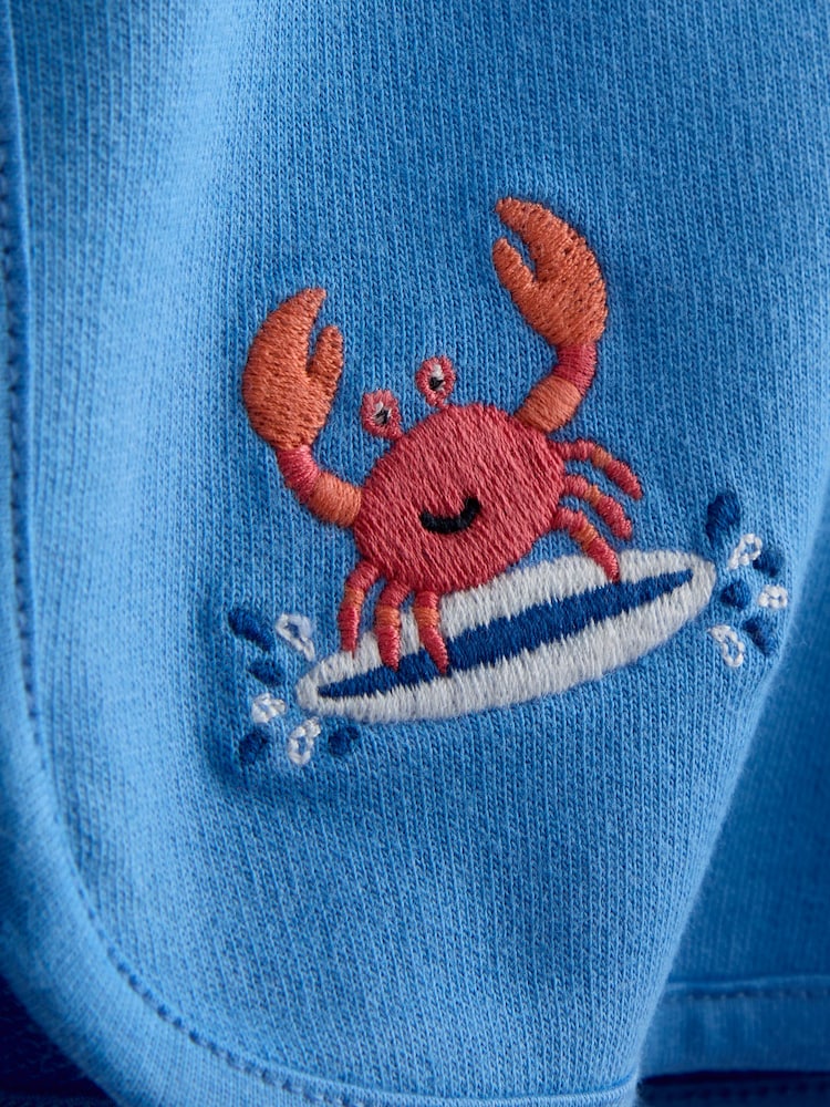 JoJo Maman Bébé Yellow Crab 2-Piece Sweatshirt & Shorts Set - Image 7 of 7