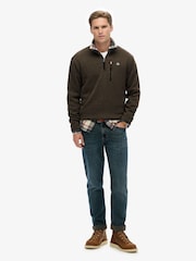 Superdry Green Storm Fleece Half Zip Jumper - Image 2 of 6