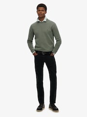 Superdry Black The Merchant Store Sateen Five Pocket Joggers - Image 1 of 7