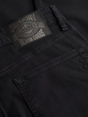 Superdry Black The Merchant Store Sateen Five Pocket Joggers - Image 7 of 7