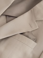 Neutral Loose Fit TENCEL™ Lyocell Cotton Linen Suit Jacket - Image 10 of 11