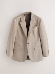 Neutral Loose Fit TENCEL™ Lyocell Cotton Linen Suit Jacket - Image 6 of 11