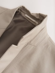 Neutral Loose Fit TENCEL™ Lyocell Cotton Linen Suit Jacket - Image 9 of 11