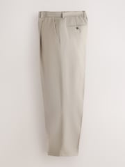 Neutral Loose Fit TENCEL™ Lyocell Cotton Linen Suit Trousers - Image 5 of 8