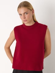 Whistles Red Wool Sleeveless Tank - Image 1 of 5