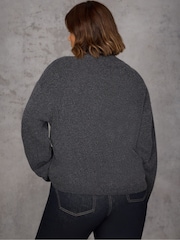 Live Unlimited Grey Roll Neck Jumper - Image 7 of 7
