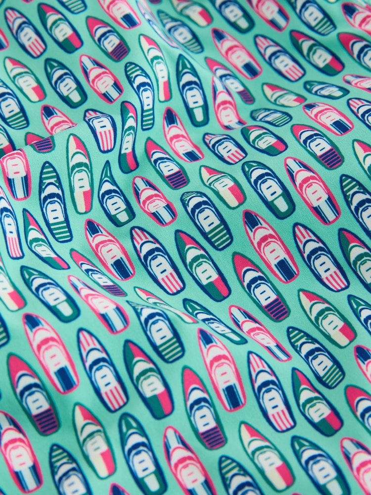 Aqua Boat Print 5 Inch Swim Shorts - Image 11 of 11