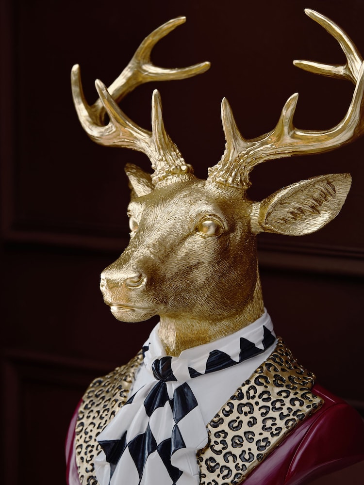 Stag Bust Ornament - 5суретінің 2 суреті