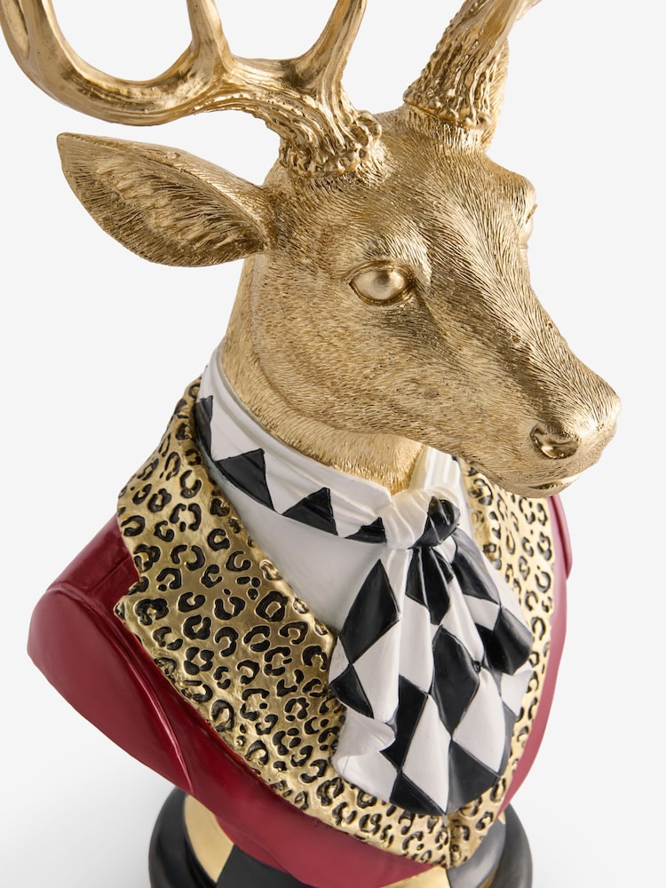 Stag Bust Ornament - 5суретінің 5 суреті