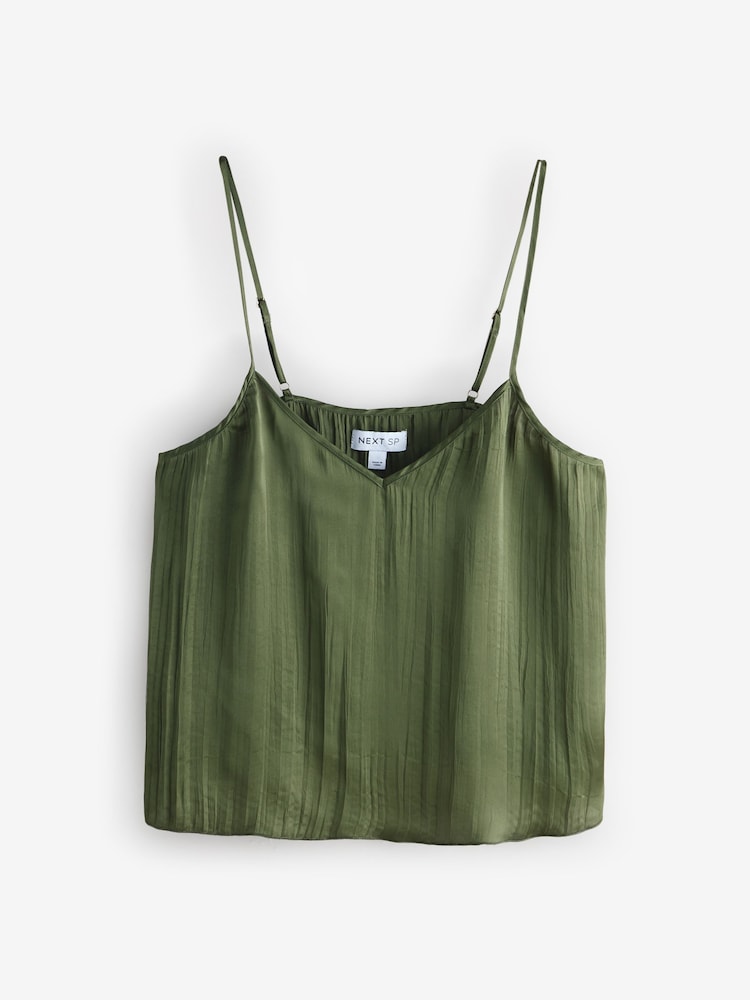 Green Strappy Short Pyjamas Set - Image 2 of 3