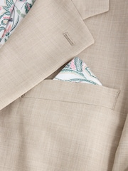 Stone Slim Fit Motionflex Textured Suit Jacket - Image 12 of 13