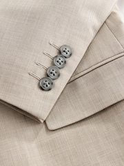 Stone Slim Fit Motionflex Textured Suit Jacket - Image 13 of 13