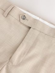 Stone Slim Fit Motionflex Textured Suit Trouser - Image 14 of 15