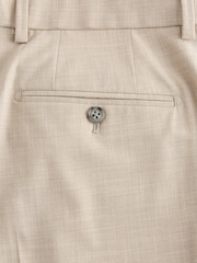 Stone Slim Fit Motionflex Textured Suit Trouser - Image 15 of 15