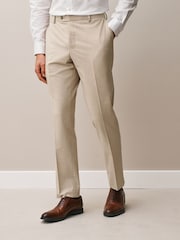 Stone Slim Fit Motionflex Textured Suit Trouser - Image 4 of 15