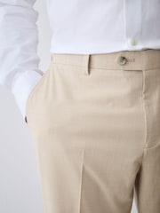 Stone Slim Fit Motionflex Textured Suit Trouser - Image 7 of 15
