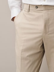 Stone Slim Fit Motionflex Textured Suit Trouser - Image 9 of 15